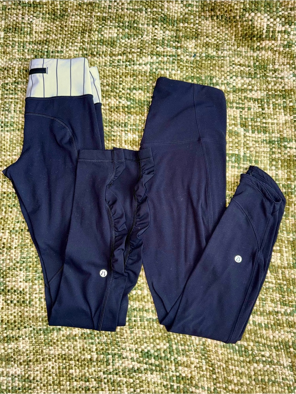 Bundle of two black leggings for girls from Lululemon Athletica size 4